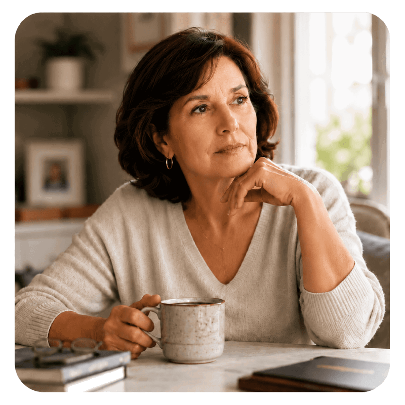 Moment of cognitive processing pause illustration