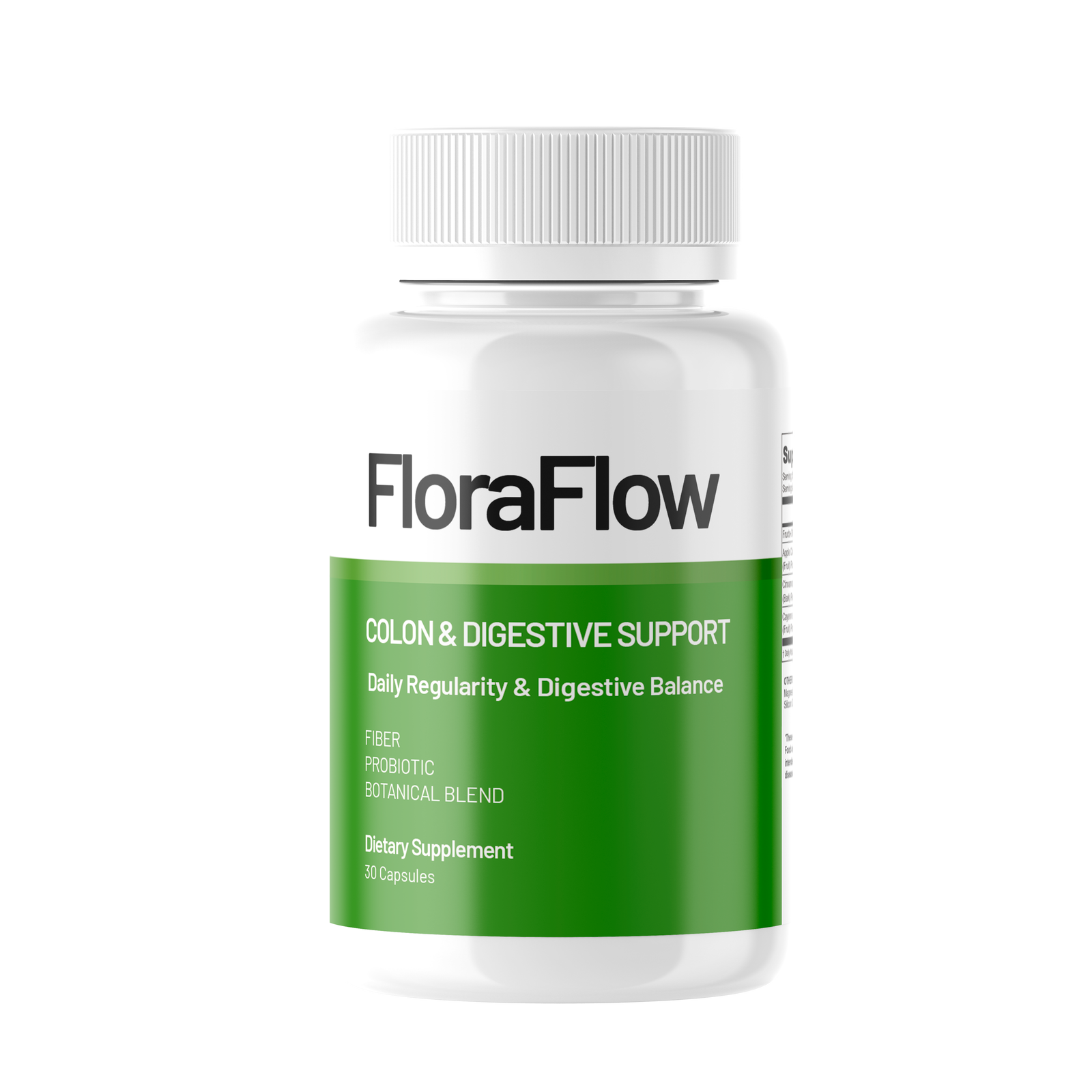 FloraFlow dietary supplement bottle