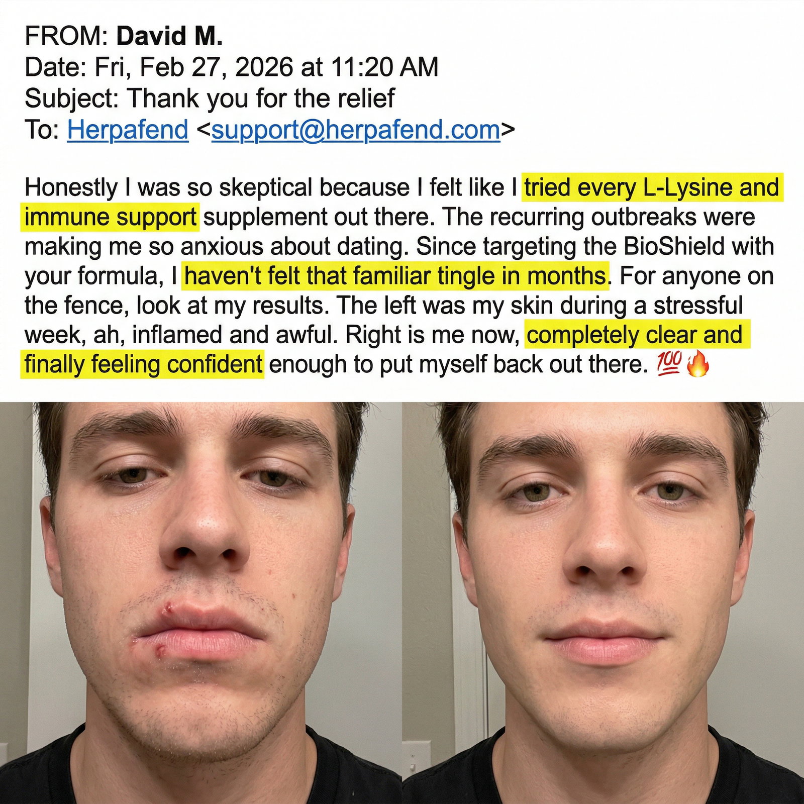 Verified customer review